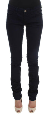 Costume National Blue Cotton Blend Slim Fit Jeans -   -  Costume National.